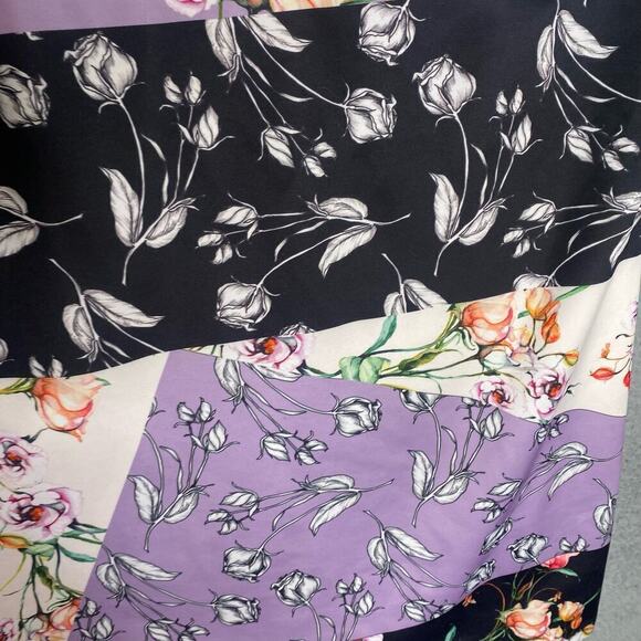 Vince Camuto womens cap sleeve scuba shift dress colorful floral professional 16 - Picture 5 of 12